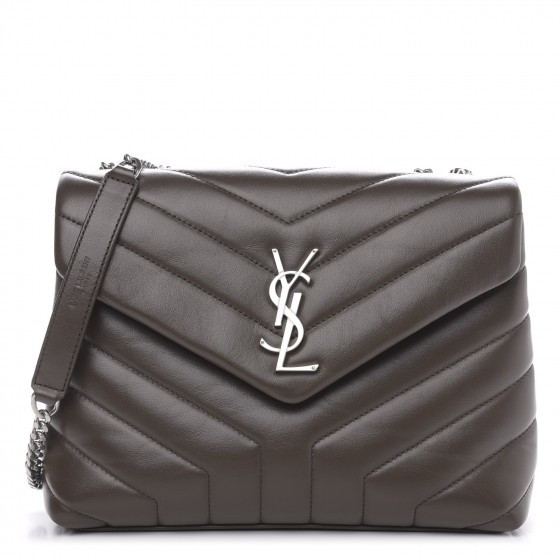 Calfskin Y Quilted Monogram Small Loulou Chain Satchel Faggio | Fashionphile