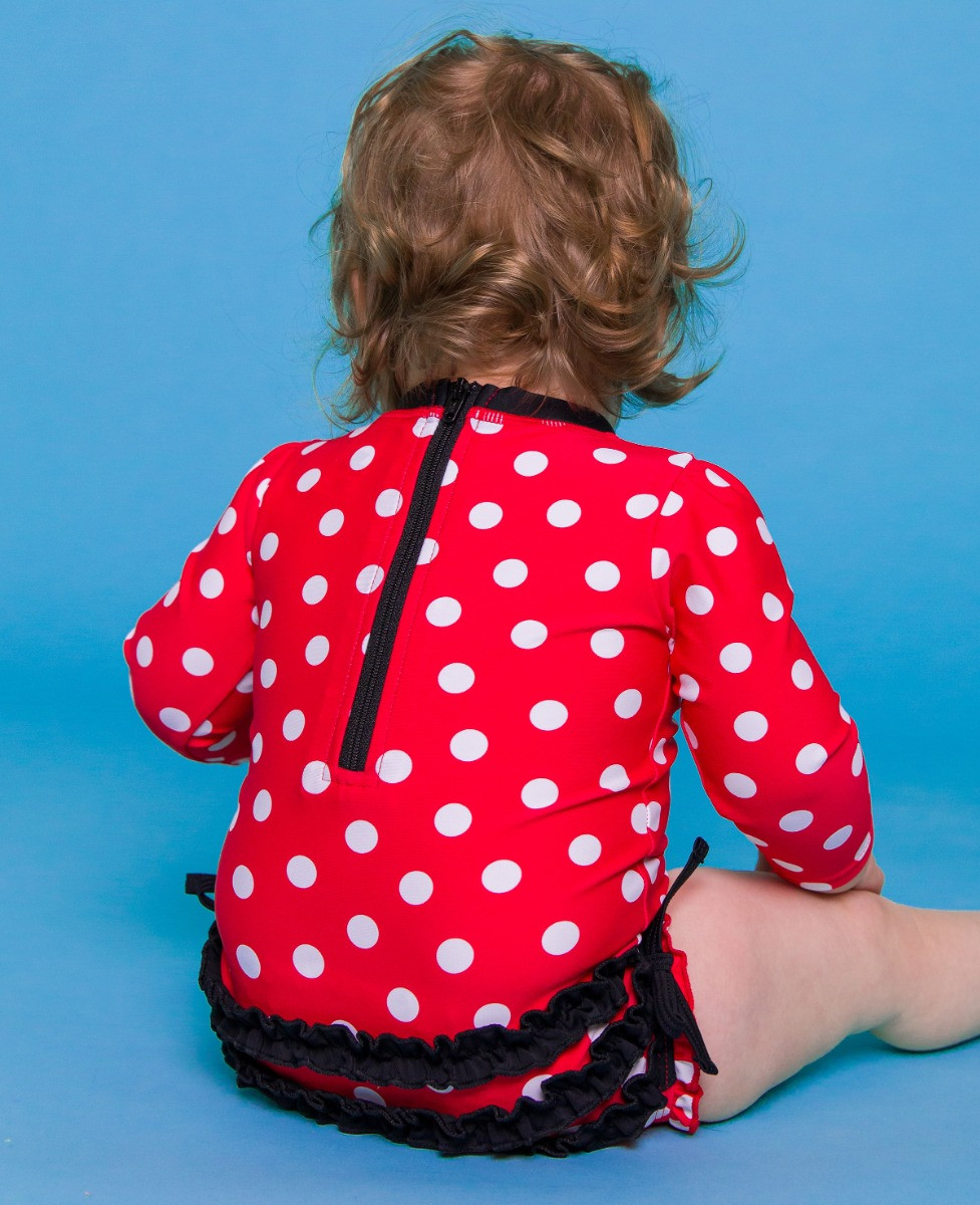 Long Sleeve One Piece Rash Guard | RuffleButts / RuggedButts