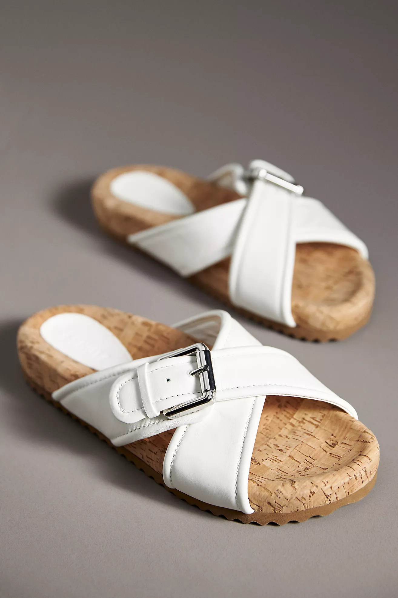 Schutz Nairobi Sporty Leather Slide Sandals | Anthropologie (US)