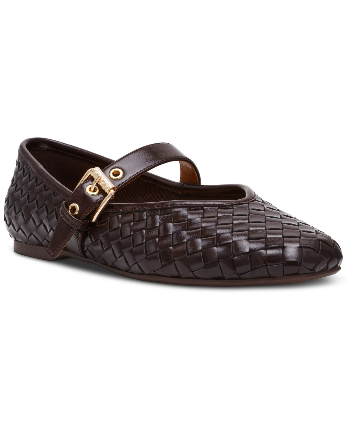 Dv Dolce Vita Women's Mulaney Woven Mary Jane Ballet Flats - Brown Woven | Macy's