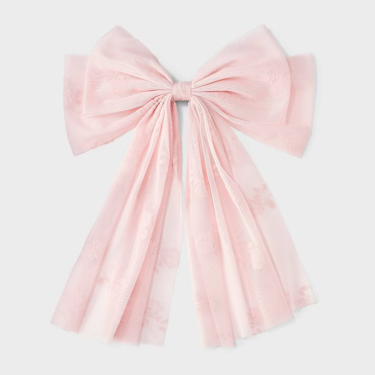 Flocked Bow Hair Clip - Wild Fable™ Pink | Target