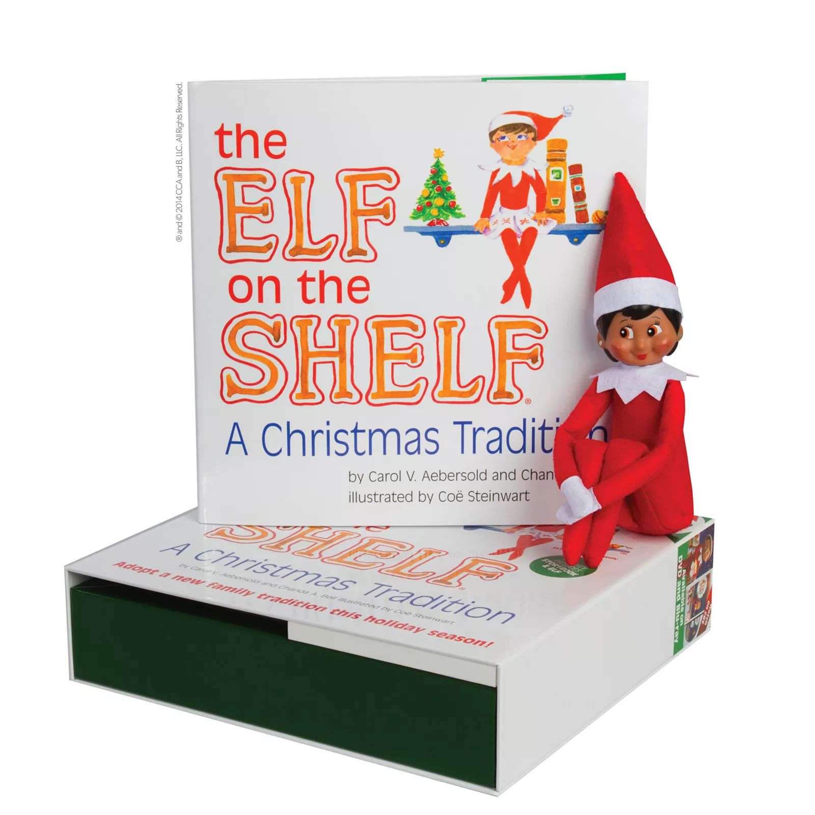 The Elf on the Shelf : A Christmas Tradition Book & Brown-Eyed Girl Scout Elf | Kohl's