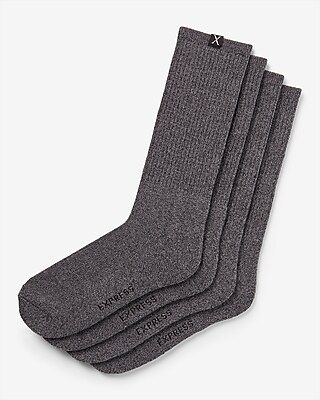 2 Pack Charcoal Moisture-Wicking Athletic Socks | Express