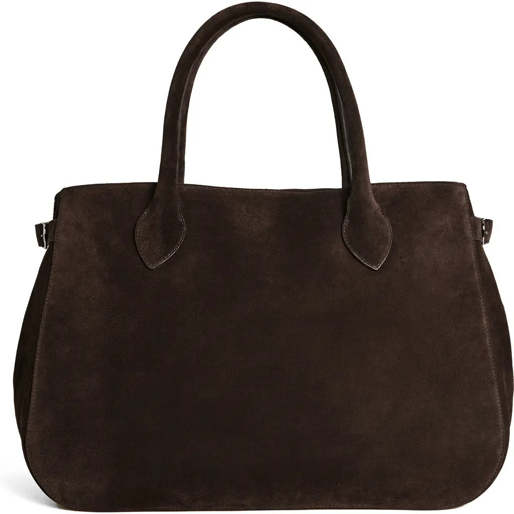 Reformation Large Patrizia Suede Satchel in Boss Suede at Nordstrom | Nordstrom