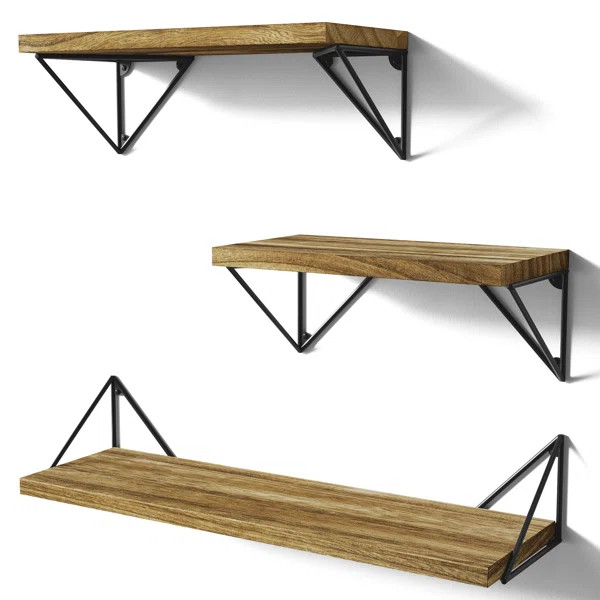 Blossom 3 Piece Floating Shelf with Adjustable Shelves | Wayfair Professional