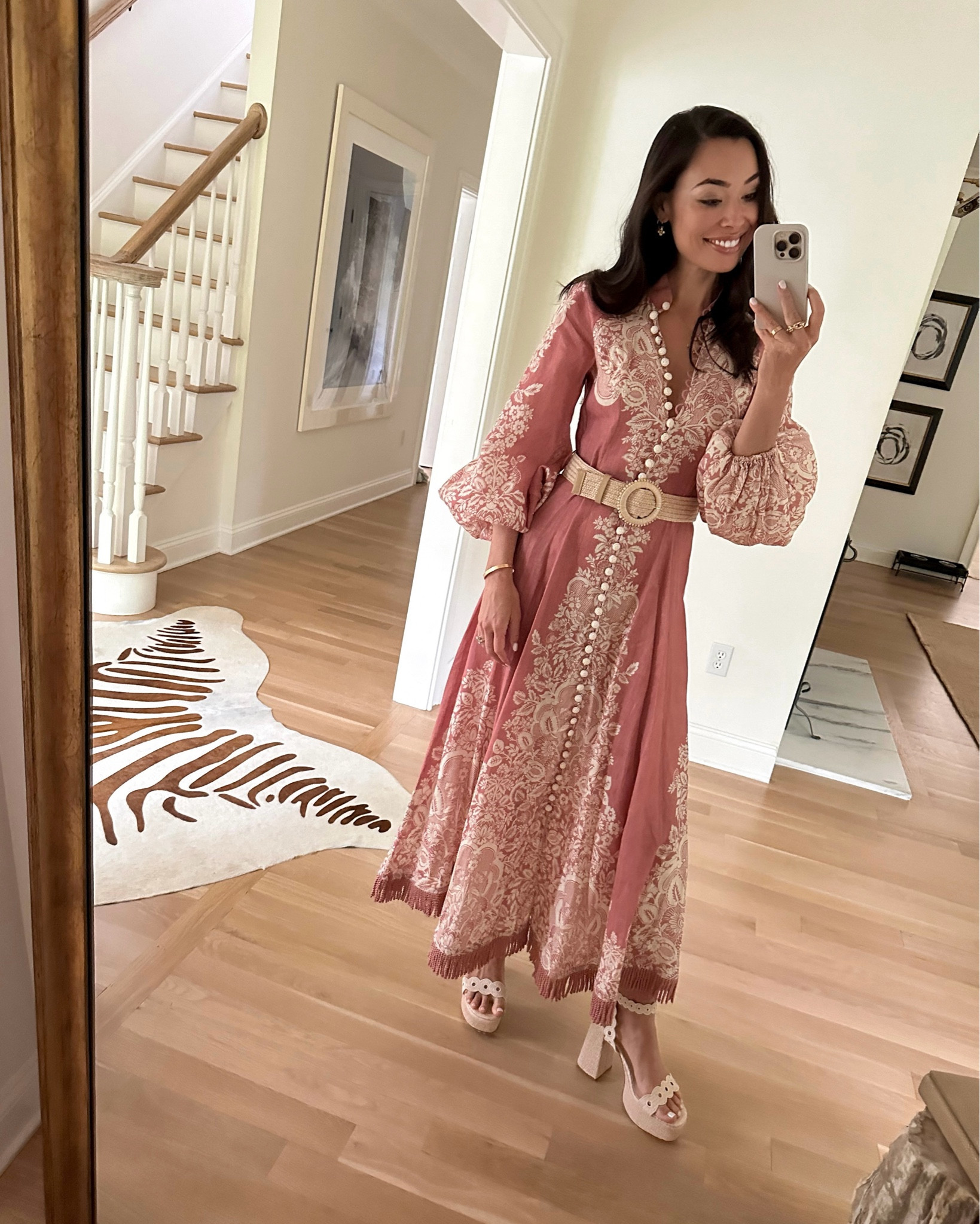 Kat Jamieson wears an old Zimmermann dress, similar below. 

#LTKShoeCrush #LTKSeasonal #LTKParties