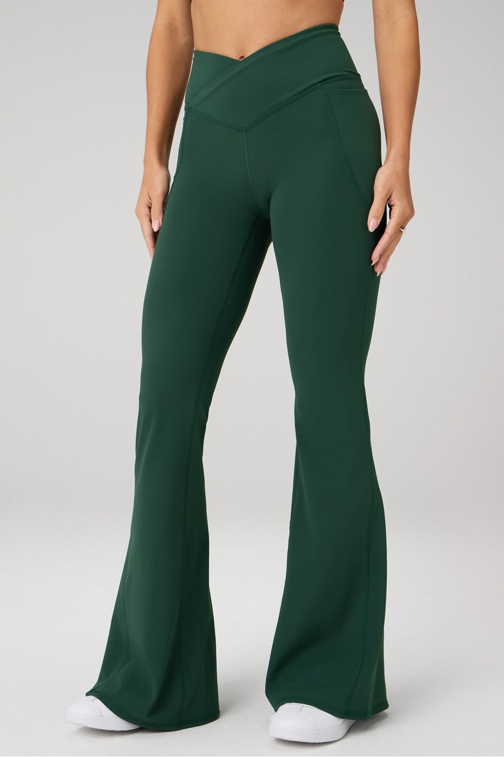 Oasis PureLuxe High-Waisted Crossover Flare | Fabletics