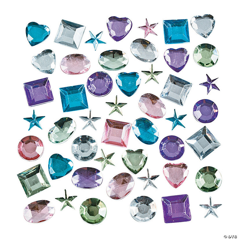 Bulk 500 Pc. Pastel Self-Adhesive Jewel Assortment | Oriental Trading Company