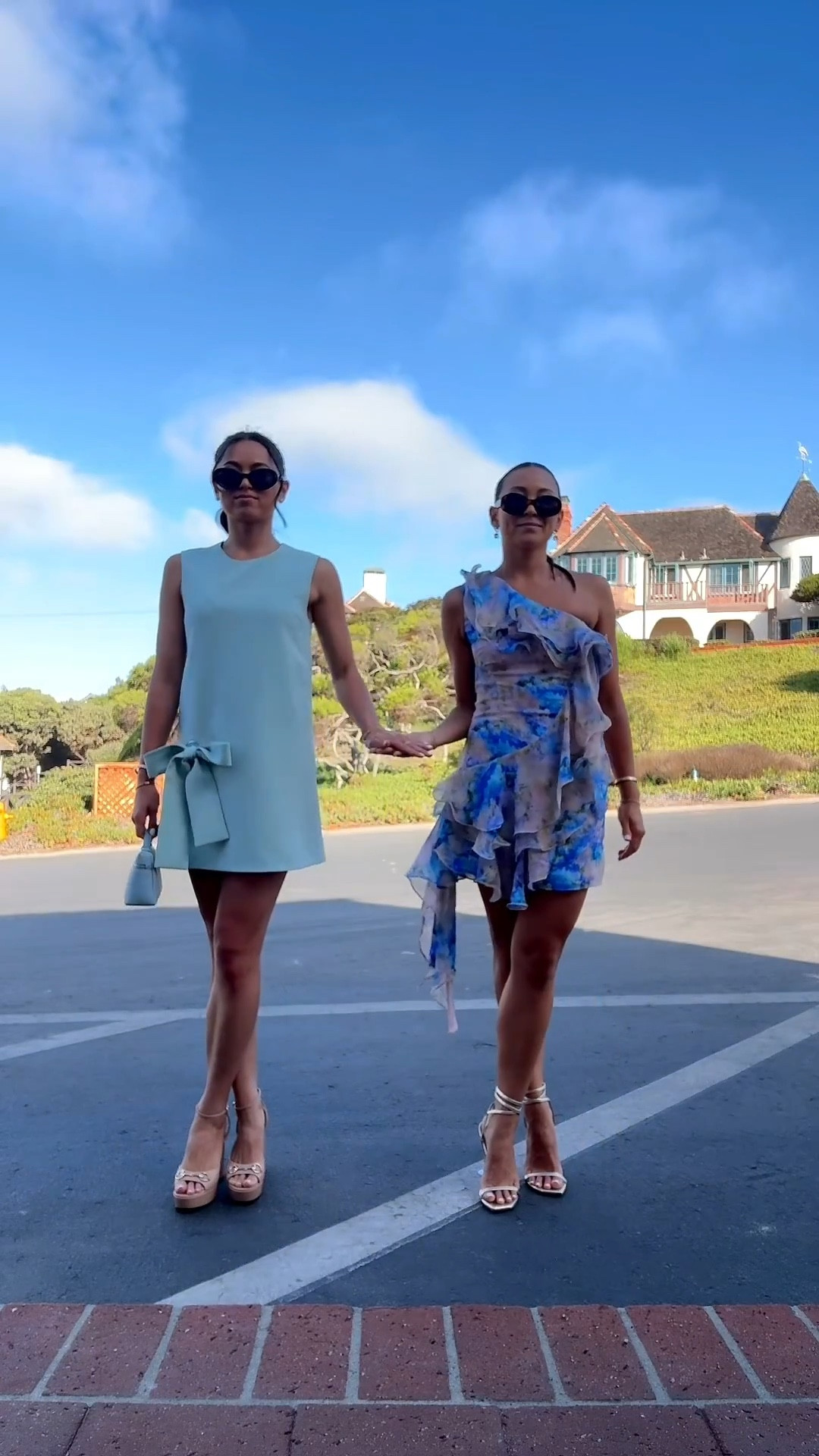 Bridal luncheon, rehearsal dinner and wedding outfits
