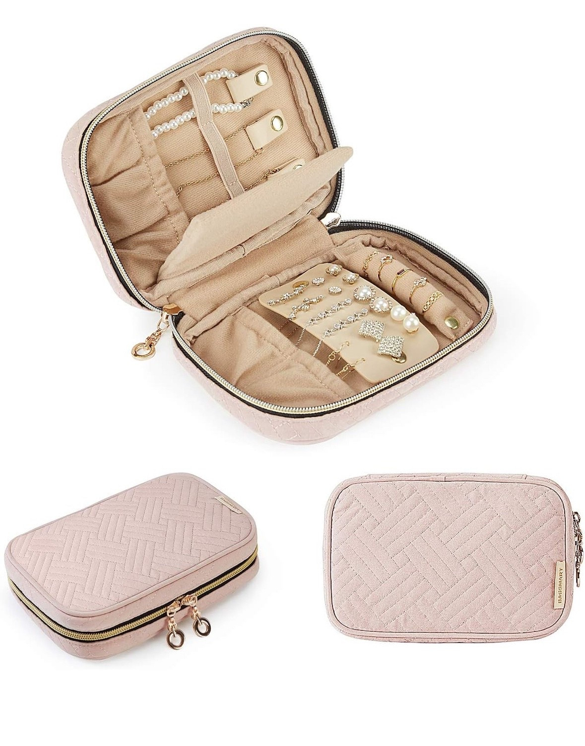 Travel Jewelry Case! 

I’ve had this one for years and it works great! 
It’s soft and doesn’t take up a lot of room so I can easily pack it in my carry-on or purse while we travel. 

#bagsmart #travel #travelgear #jewelry #jewelrycase 

#LTKTravel #LTKFindsUnder50
