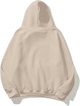 Lauweion Women Solid Basic Fleece Letter Loose Hoodie Sweatshirt Long Sleeve Kangaroo Pocket Drop... | Amazon (US)