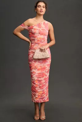 AFRM Off-The-Shoulder Ruched Maxi Dress | Anthropologie (US)