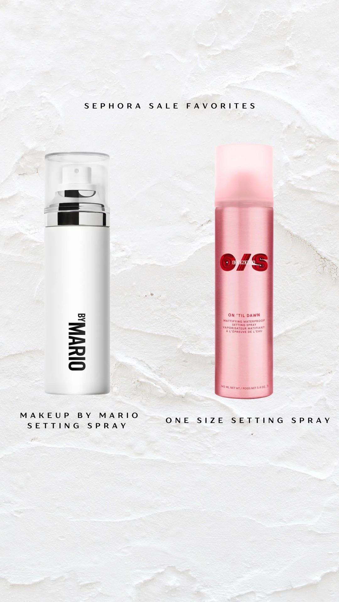 The Sephora Sale starts 4/4 and these are some of my favorite setting sprays  that I highly recommend getting during the sale! It is definitely the time to stock up on products you love and try products you have always wanted to try! 


Sephora Sale Dates 
4/4 - 4-14 VIB Rouge 20% 
4/8-4/14 VIB 15% 
Insider 4/8-4-14 10% off 

#sephora #sephorasale #beautyproducts 

#LTKFindsUnder50 #LTKBeauty #LTKSaleAlert