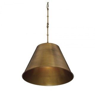 Trade Winds Lucy 1-Light Pendant in Natural Brass | Bed Bath & Beyond
