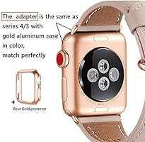 WFEAGL Strap Compatible for Watch Strap 38mm 40mm,42mm 44mm.Many Colours of Top Grain Leather Ban... | Amazon (UK)