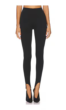 AFRM Jasmine Stirrup Pant in Noir from Revolve.com | Revolve Clothing (Global)
