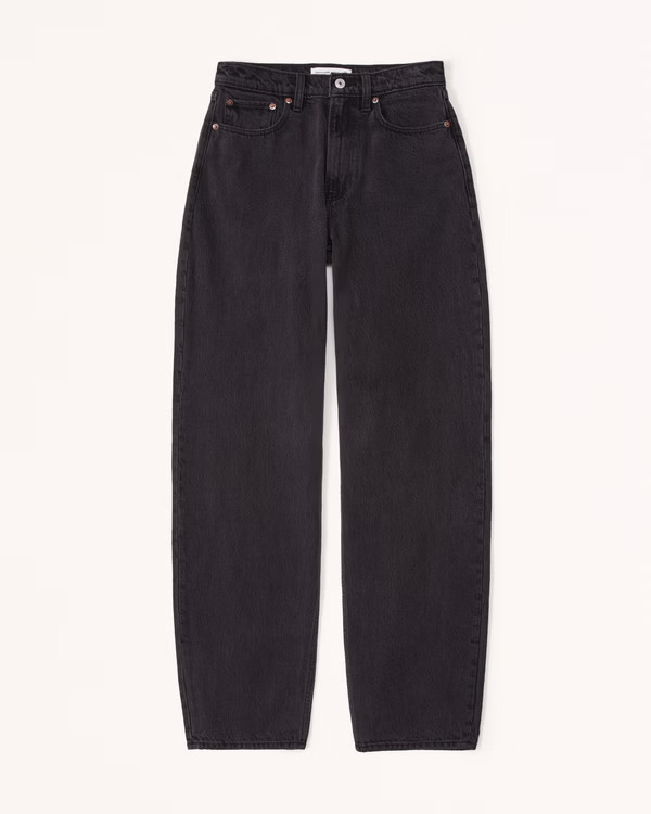 Women's High Rise Taper Jean | Women's Bottoms | Abercrombie.com | Abercrombie & Fitch (US)