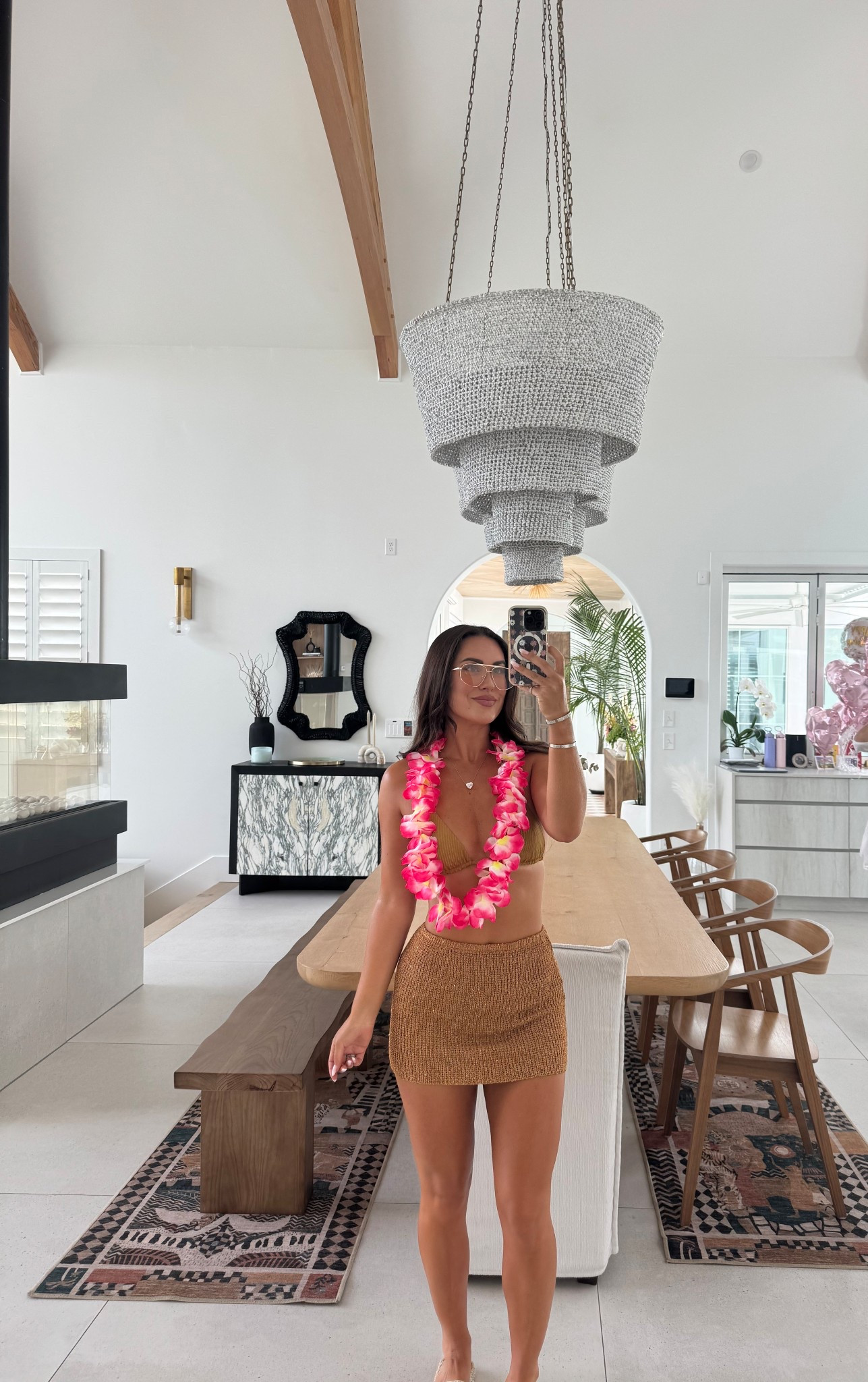 Size small top
Size M for bathing suit bottoms & skirt