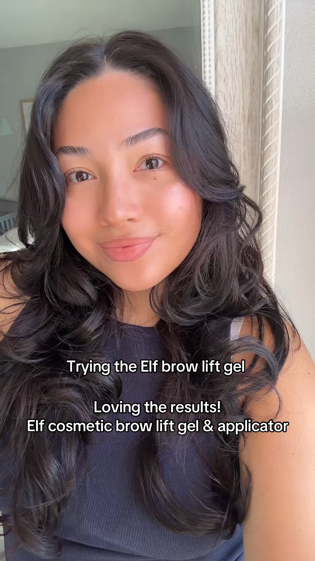 Elf brow lift gel and applicator results 😍loving these two products for a fluffy eyebrow look :) 