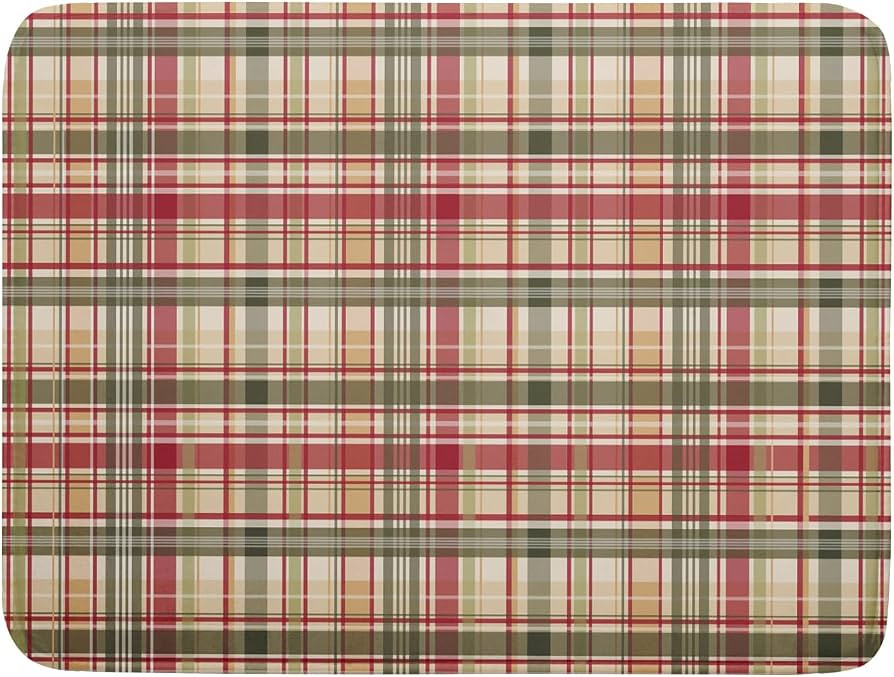 Giwawa Autumn Decorative Dish Drying Mat, Fall Buffalo Plaids Checkered Dish Drainer Mats, Thanks... | Amazon (US)