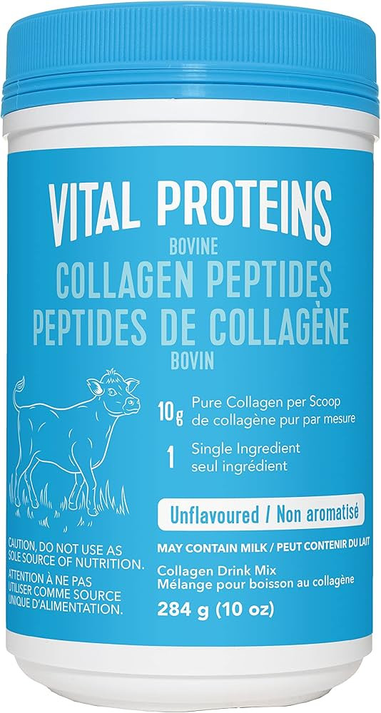 Vital Proteins Bovine Collagen Powder, 284g, Hydrolyzed Collagen Peptides - 10 g per serving - Un... | Amazon (CA)