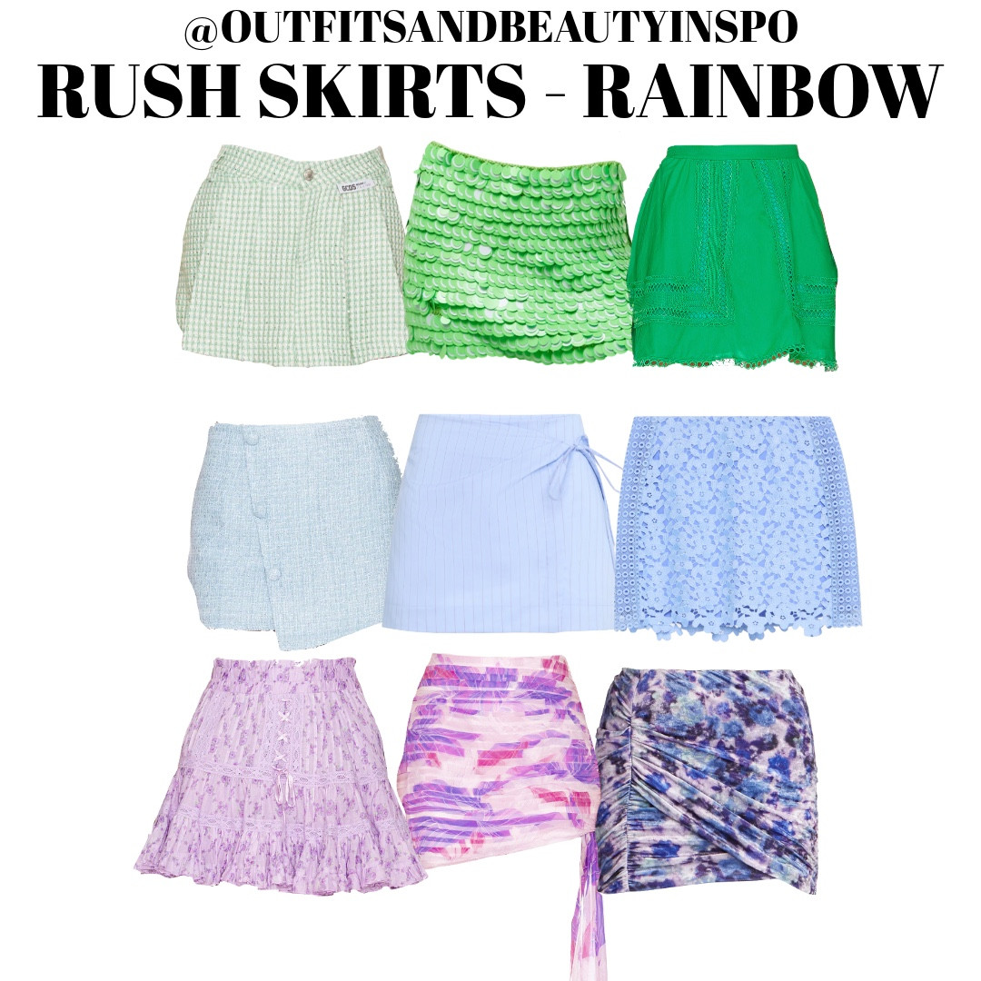 SORORITY RUSH SKIRTS BY THE RAINBOW🌈🛍️

#LTKSeasonal #LTKStyleTip #LTKBeauty