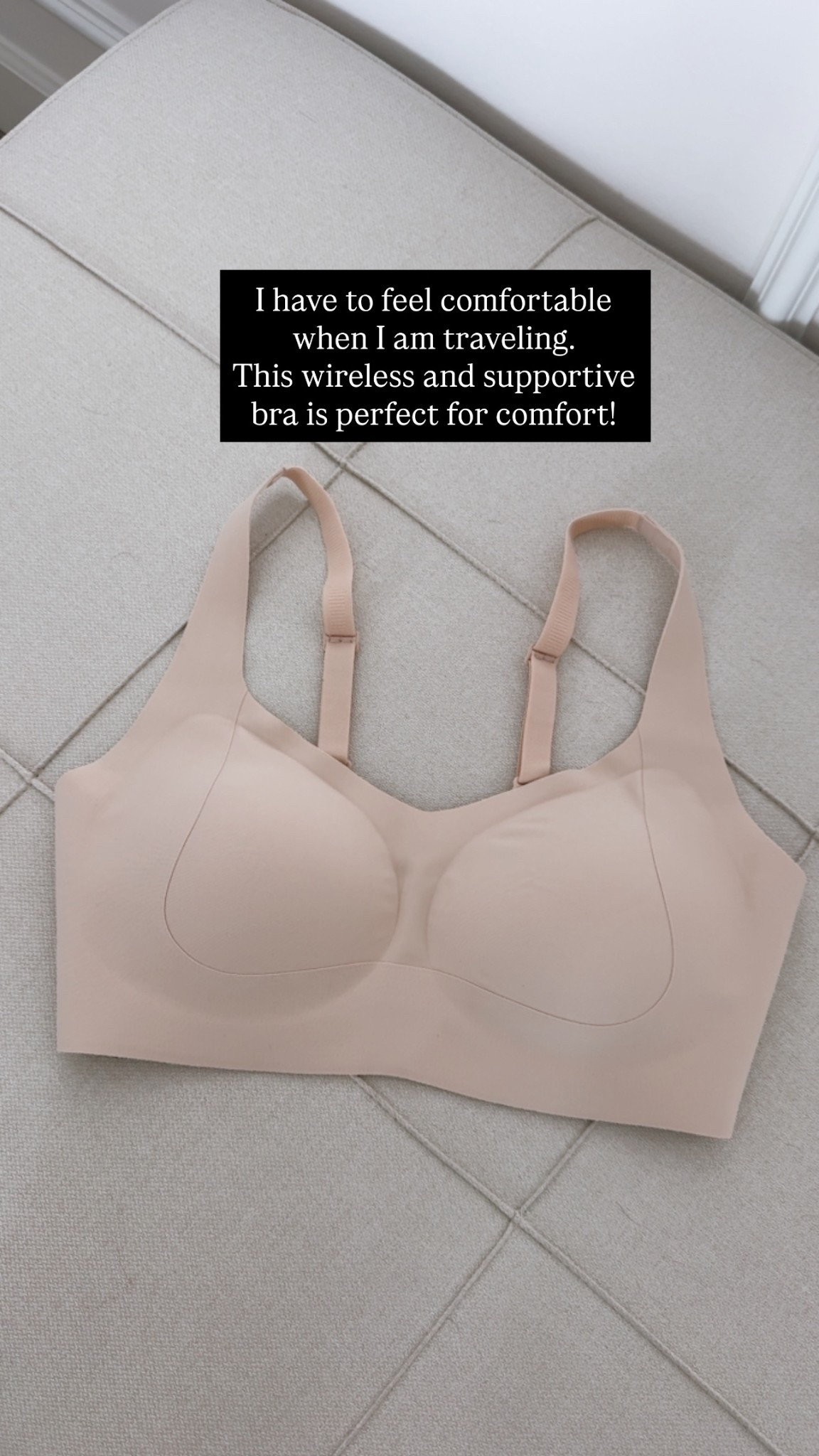 Travel essential
I have to feel comfortable when I am traveling.
This wireless and supportive bra is perfect for comfort!

#LTKootd #LTKFindsUnder50 #LTKTravel