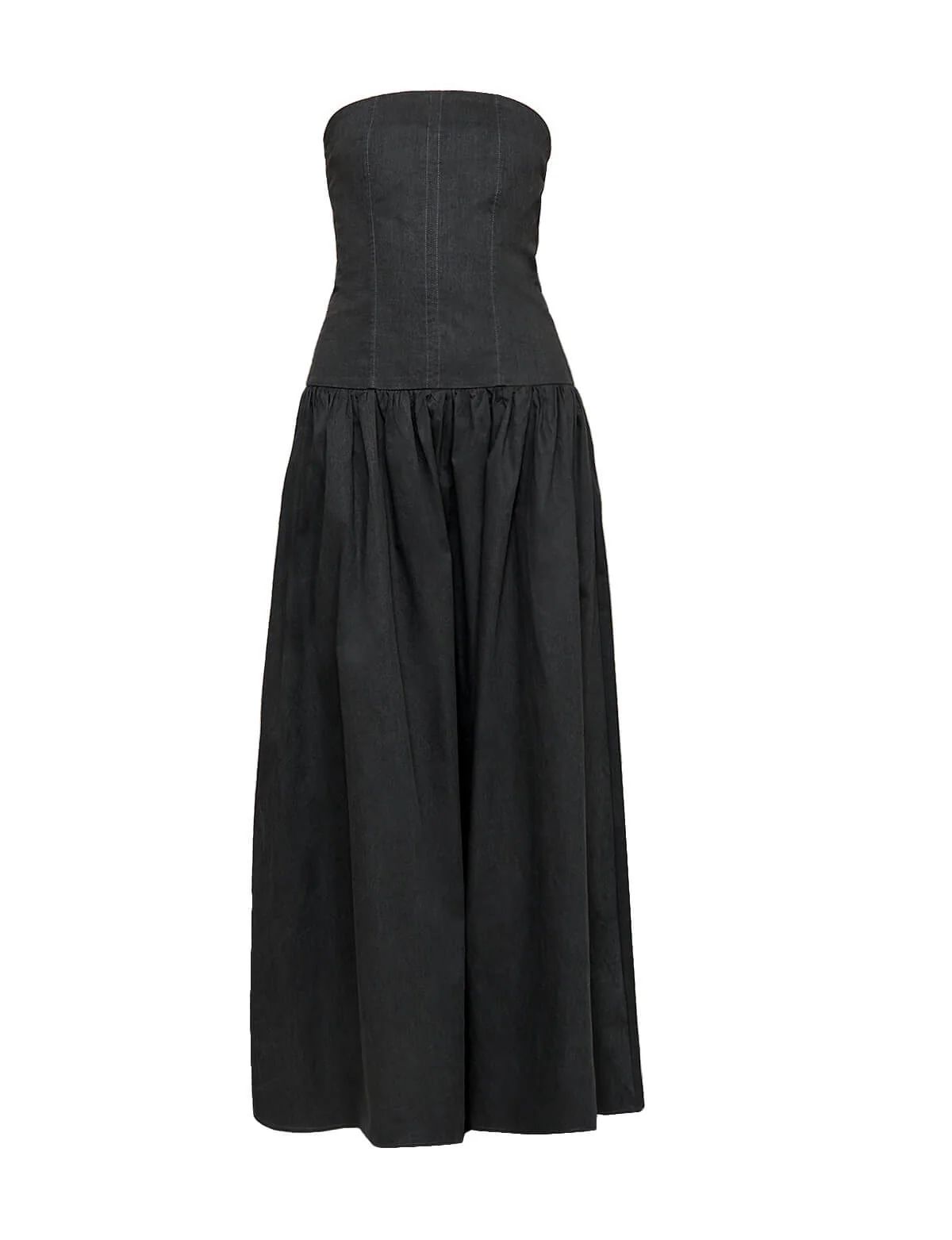 Charcoal Strapless Dress | Pixie Market
