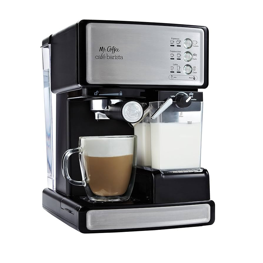 Mr. Coffee Espresso and Cappuccino Machine Stainless Steel Programmable Coffee Maker with Automat... | Amazon (US)