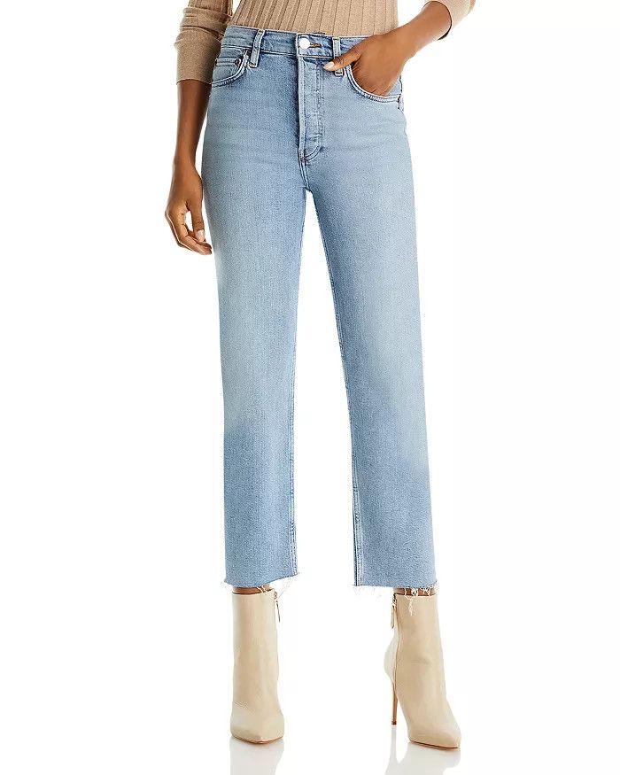 Stove Pipe High Rise Straight Jeans in Mid 90's | Bloomingdale's (US)