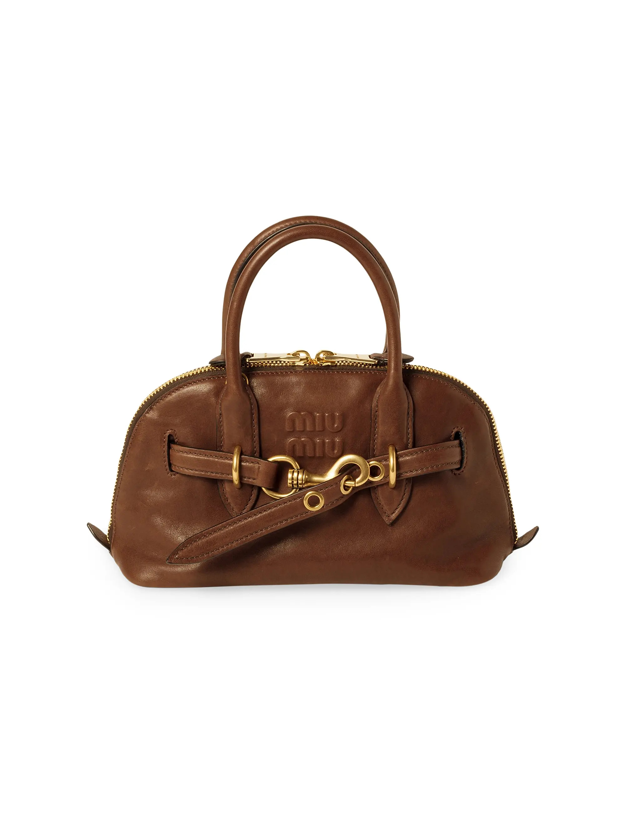 Aventure Nappa Leather Top-Handle Bag | Saks Fifth Avenue