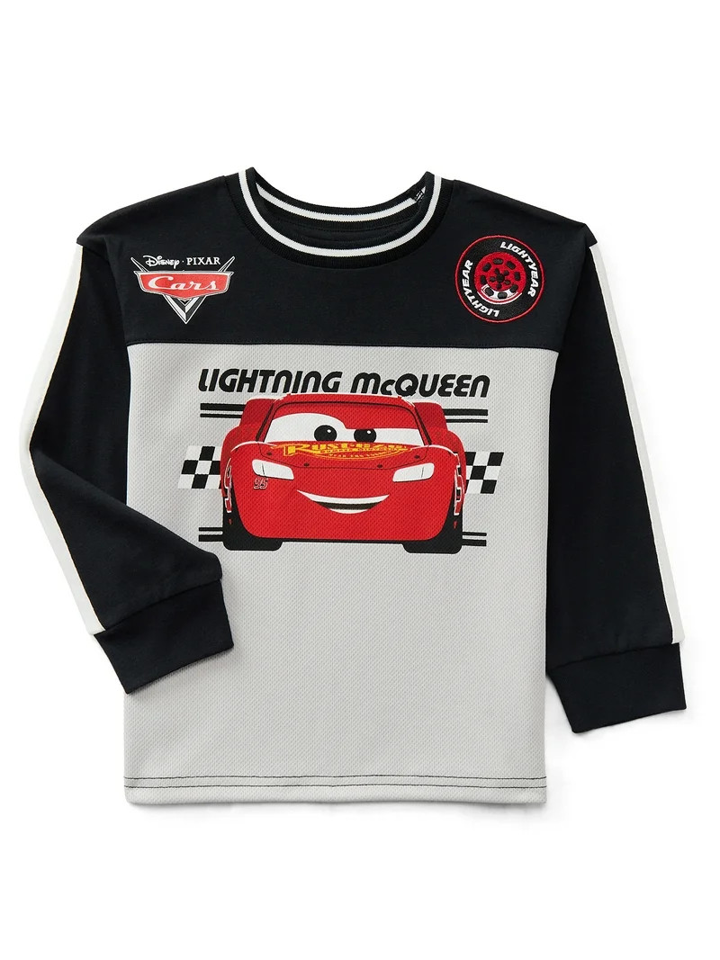 Disney Pixar Cars Toddler Boys Graphic Crewneck Pullover with Long Sleeves, Sizes 12M-5T | Walmart (US)