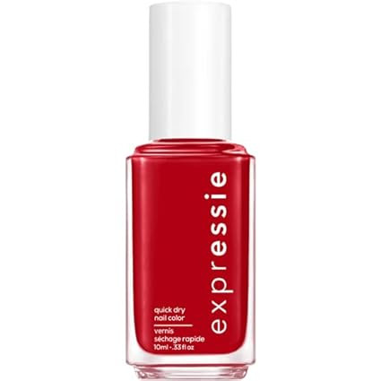 Essie expressie, Quick-Dry Nail Polish, 8-Free Vegan, Blue Toned Red, Seize The Minute, 0.33 fl o... | Amazon (US)