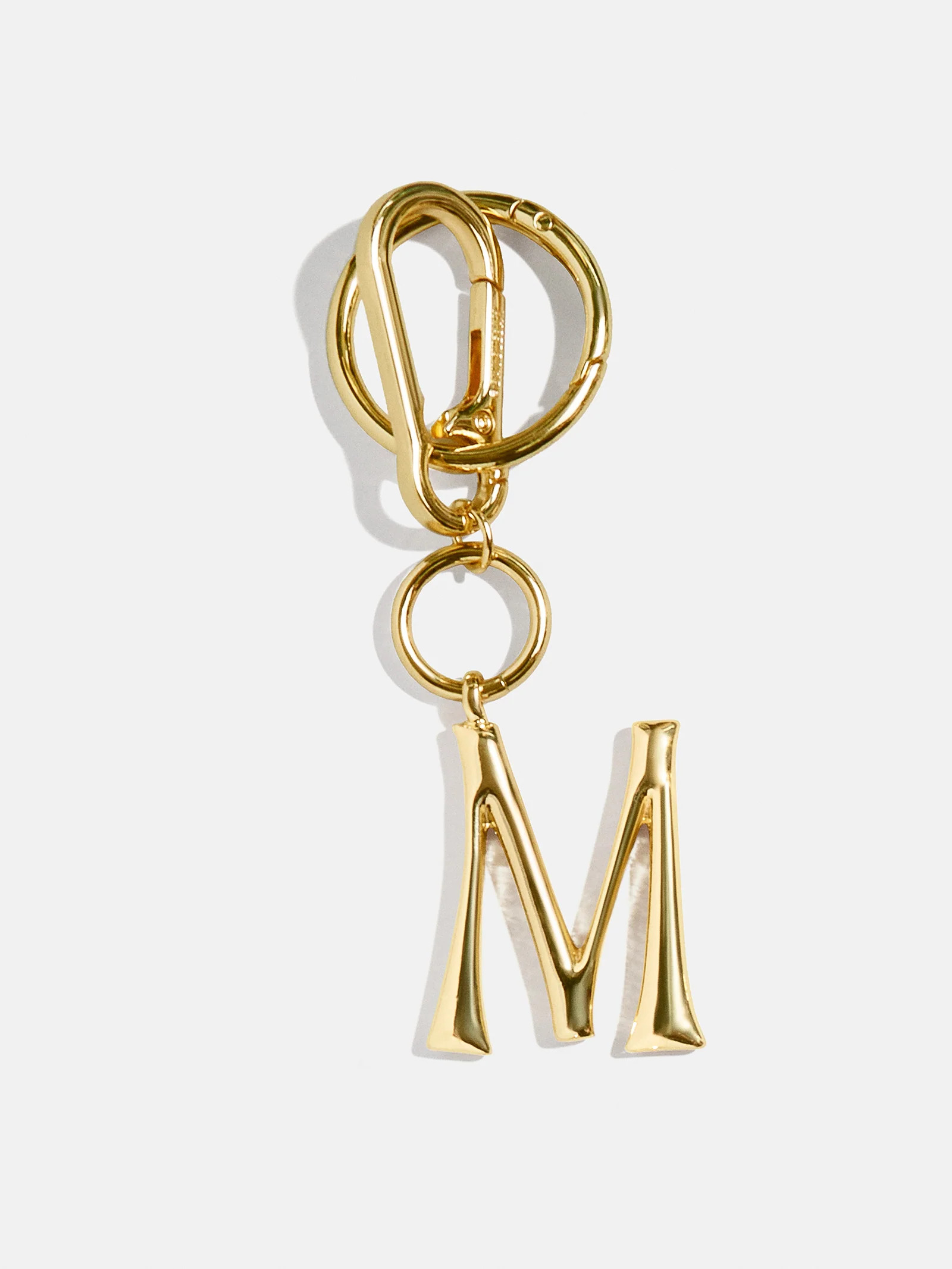 Gold Initial Enamel Bag Charm - M | BaubleBar