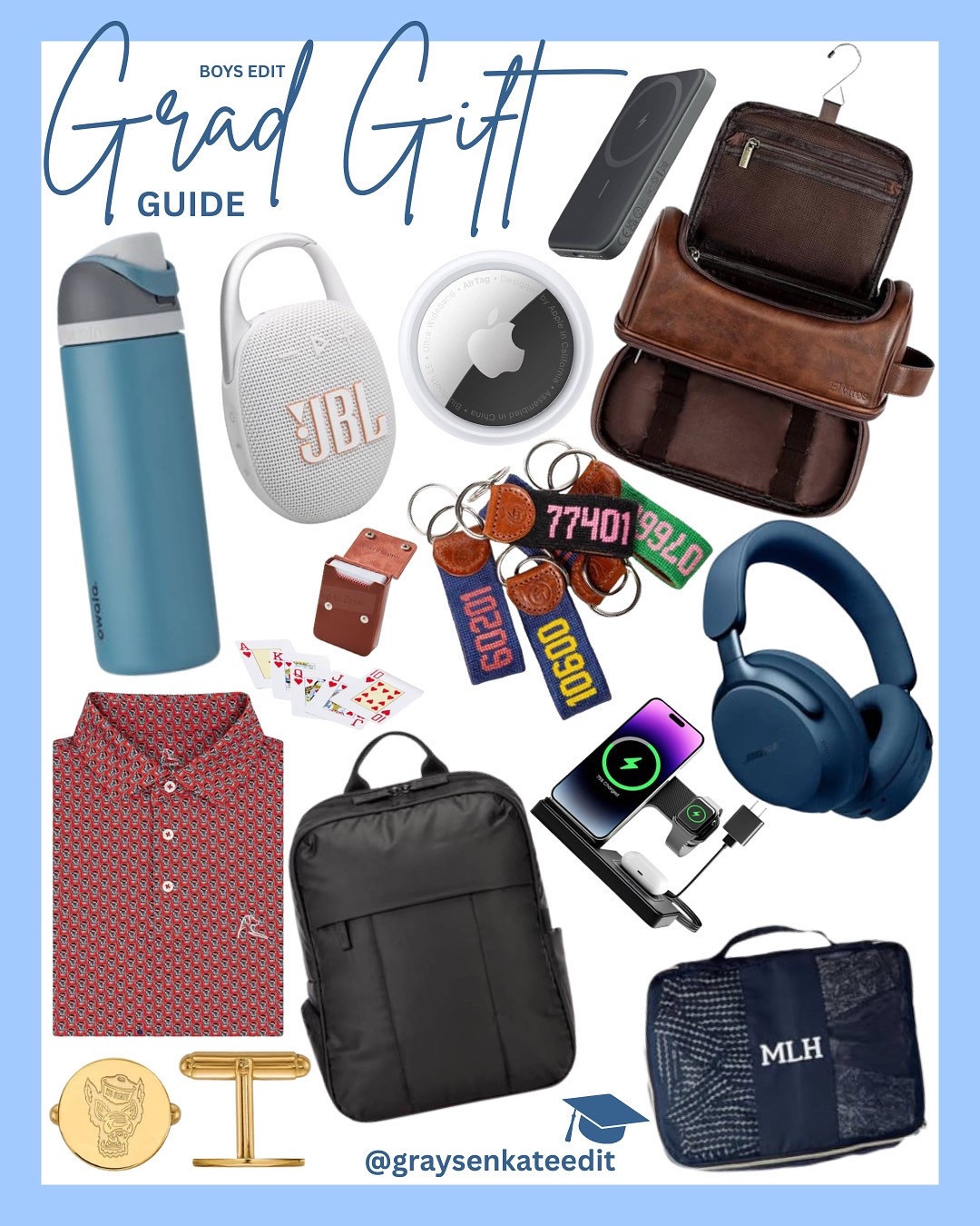 Grad season is here!! 🎓Here’s a gift guide for the guys… 


#grad2025 #gradgiftguide #gradseason #classof2025 #graduationgifts #ncsu #gradready #congrats #boysgradgifts #mensgifts #highschoolgradgifts #collegegradgifts #giftsforhim #amazonfinds #trendinggifts #personalizedgifts #graysenkateedit
#gradgifts #hsgraduation #collegegrad #collegeessentials #collegegifts 

#LTKGiftGuide #LTKU #LTKMens