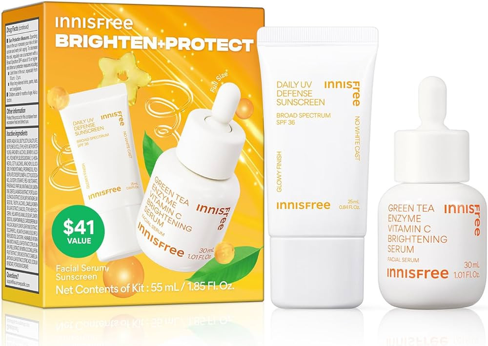 innisfree Daily UV Defense Sunscreen Broad Spectrum SPF 36, Invisible Korean Sunscreen for Face w... | Amazon (US)