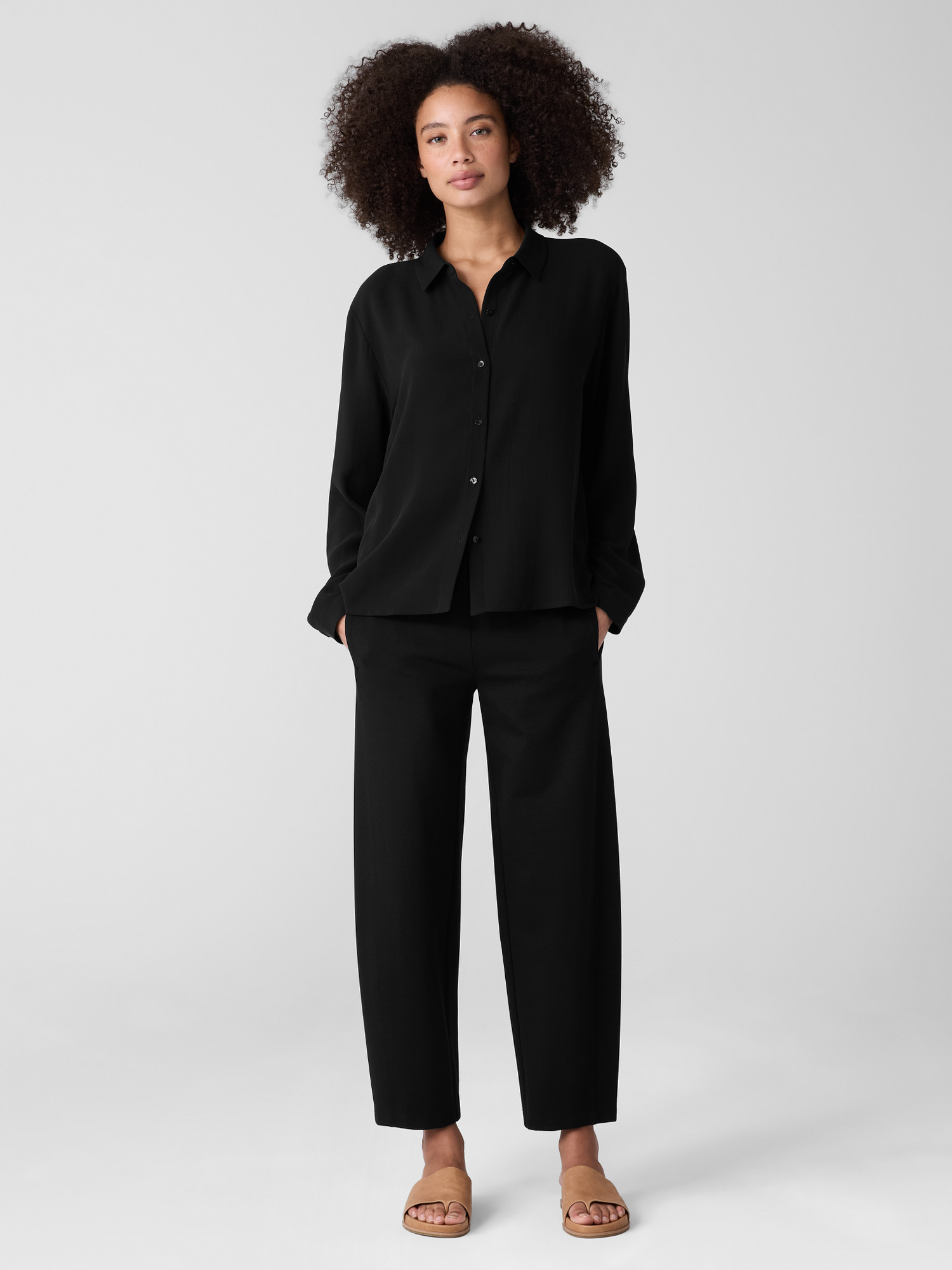 Washable Flex Ponte Lantern Pant | Eileen Fisher