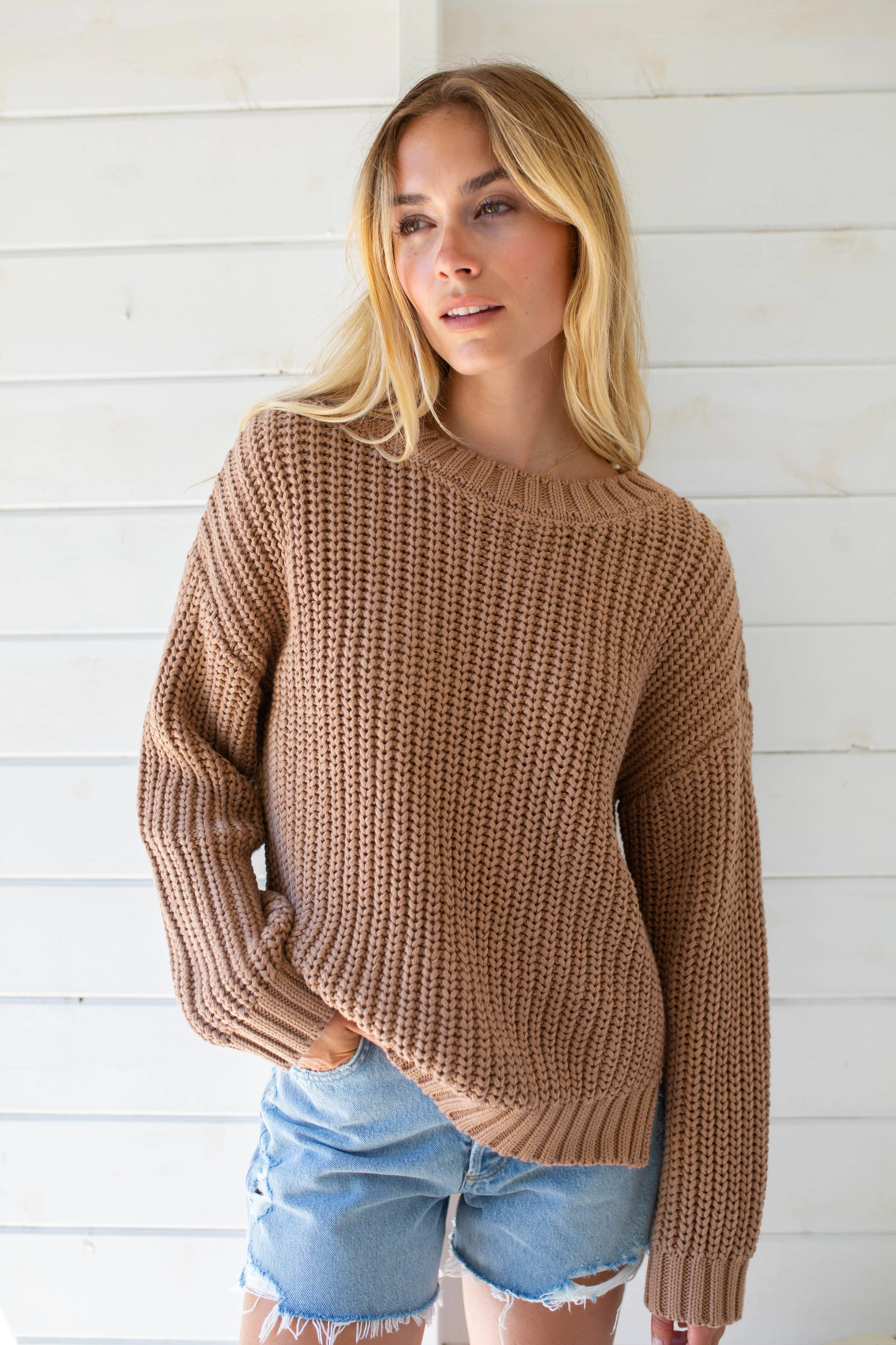 Beach Sweater - Camel | Marea
