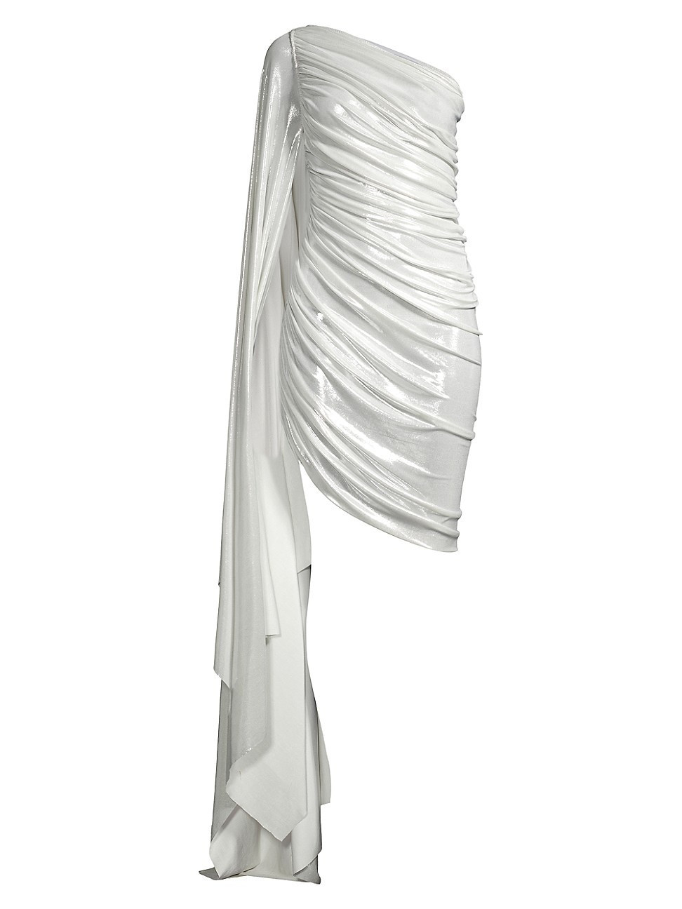 Women's Diana One-Shoulder Minidress - Pearl - Size XS | Saks Fifth Avenue