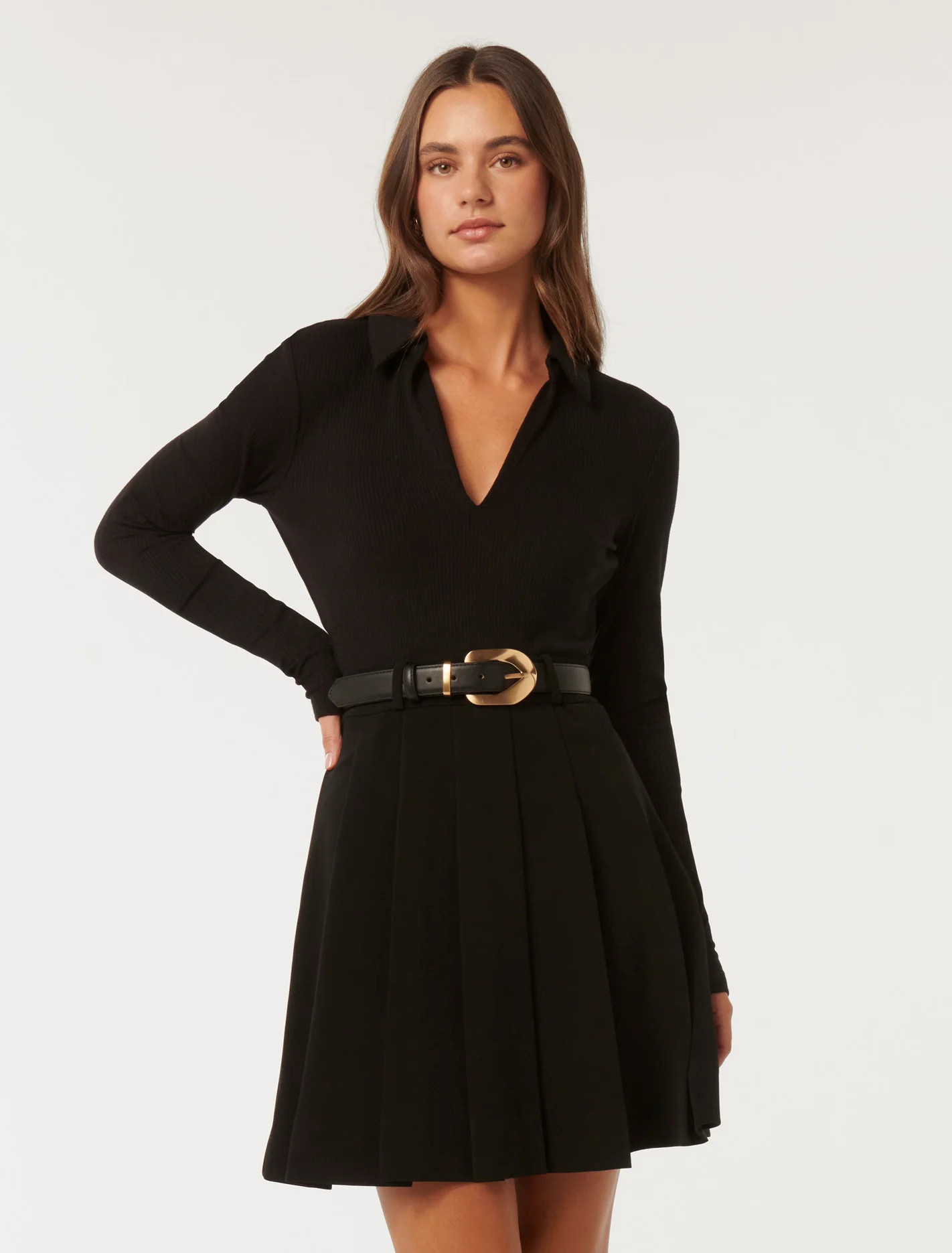 Eliana Pleated Mini Dress | Ever New (CA)