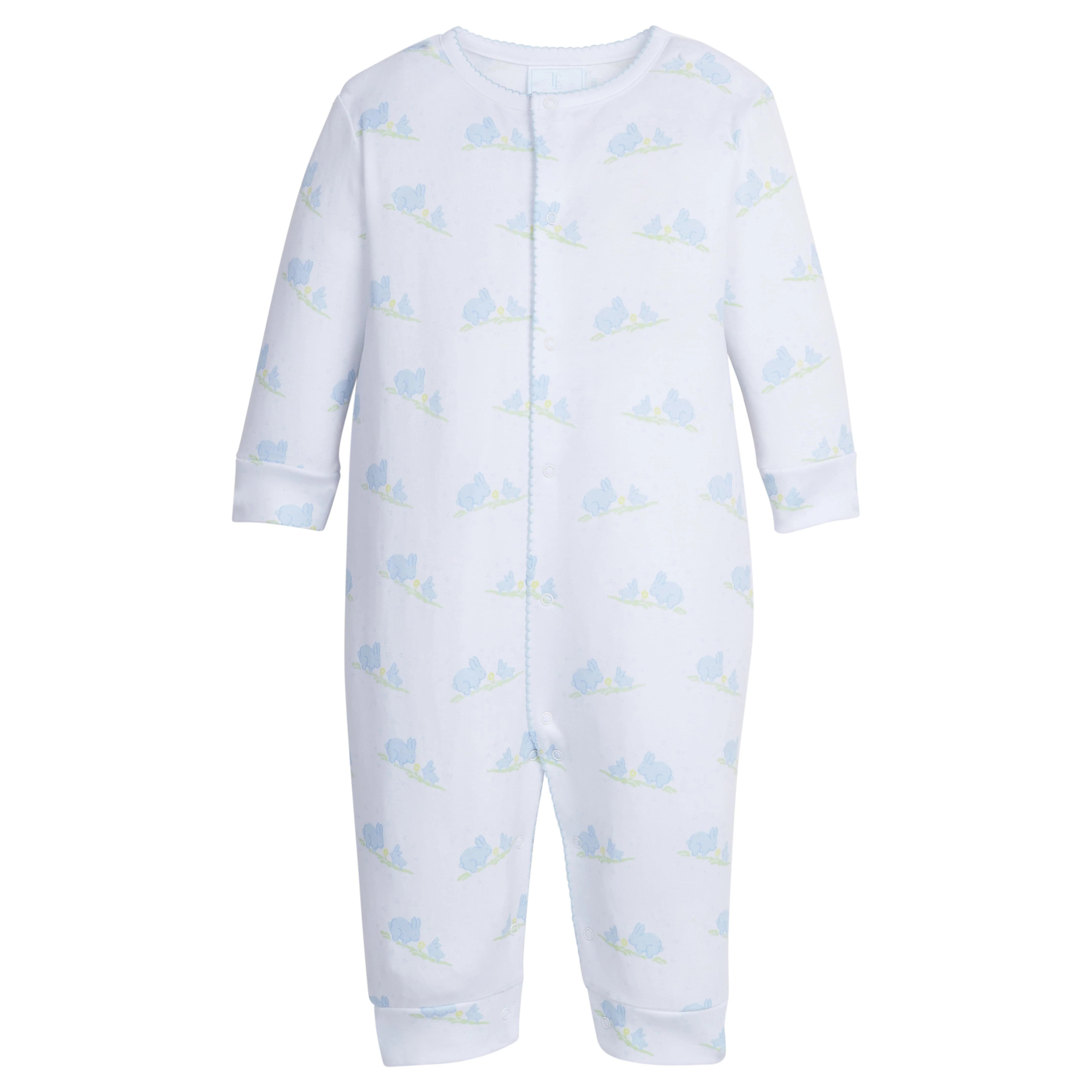 Printed Romper - Blue Bunnies | Little English