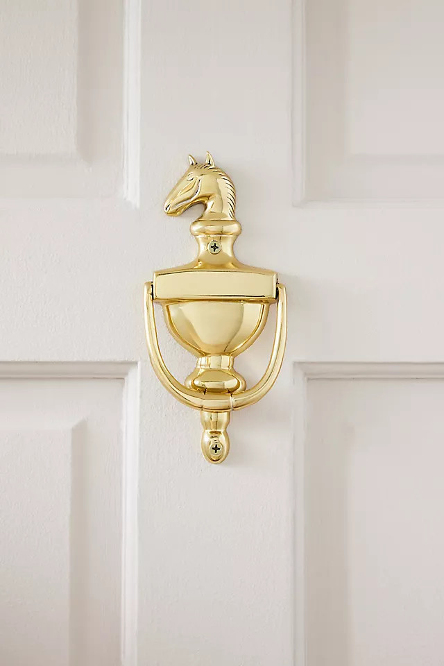Horse Bust Brass Door Knocker | Anthropologie (US)