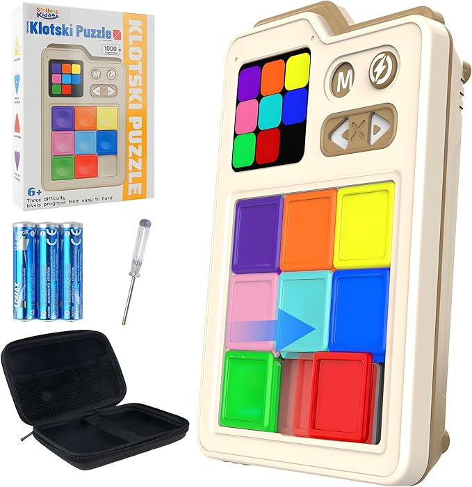 SMILESSKIDDO Super Slide Puzzle Games, Original 1000+ Challenges & 3 Modes, Brain Teaser Puzzle, ... | Amazon (US)