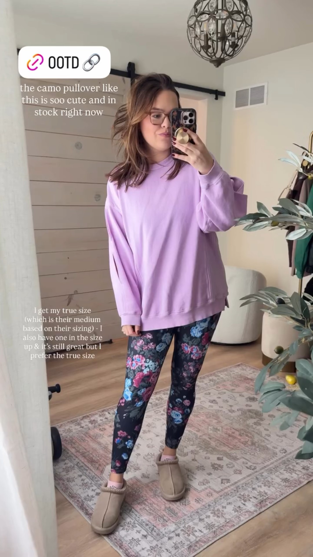 the camo pullover like this is soo cute and in stock right now  I get my true size (which is their medium based on their sizing) - I also have one in the size up & it’s still great but I prefer the true size

#LTKMidsize #LTKootd #LTKActive