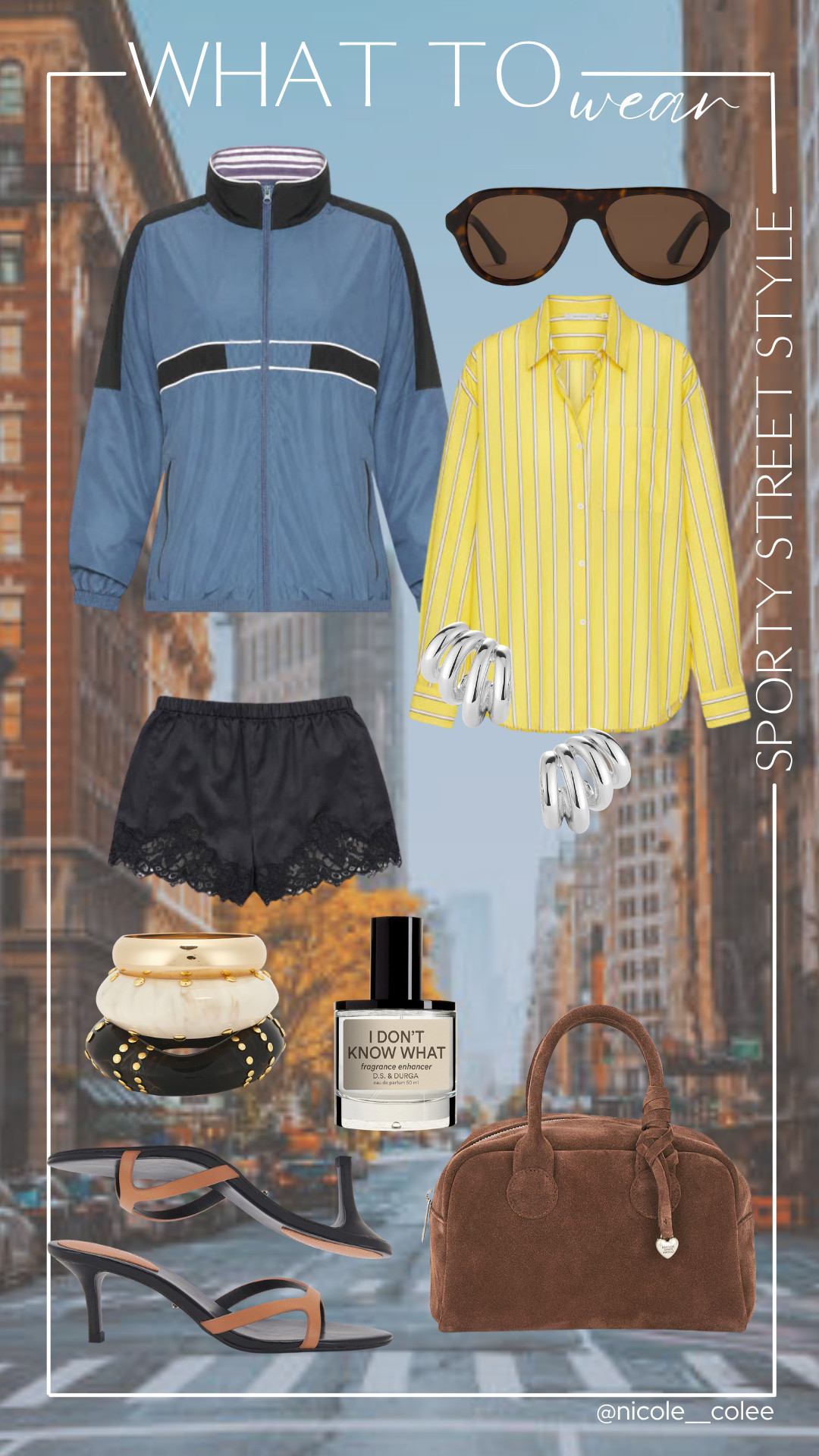 🏙️ Sporty Street Style

Sporty meets polished... exactly the vibe I've been loving lately.

A striped button-down, lace shorts, an athletic jacket, and rich brown accessories create an elevated off-duty look that's comfortable without sacrificing style.

Everything is linked in my LTK.

#LTKFinds #StreetStyle #EverydayOutfit #CasualChic #SummerStyle

#LTKdayinmylife #LTKgrwm #LTKSeasonal