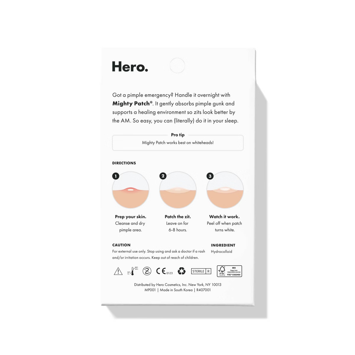 Hero Cosmetics Mighty Patch Original Acne Pimple Patches | Target