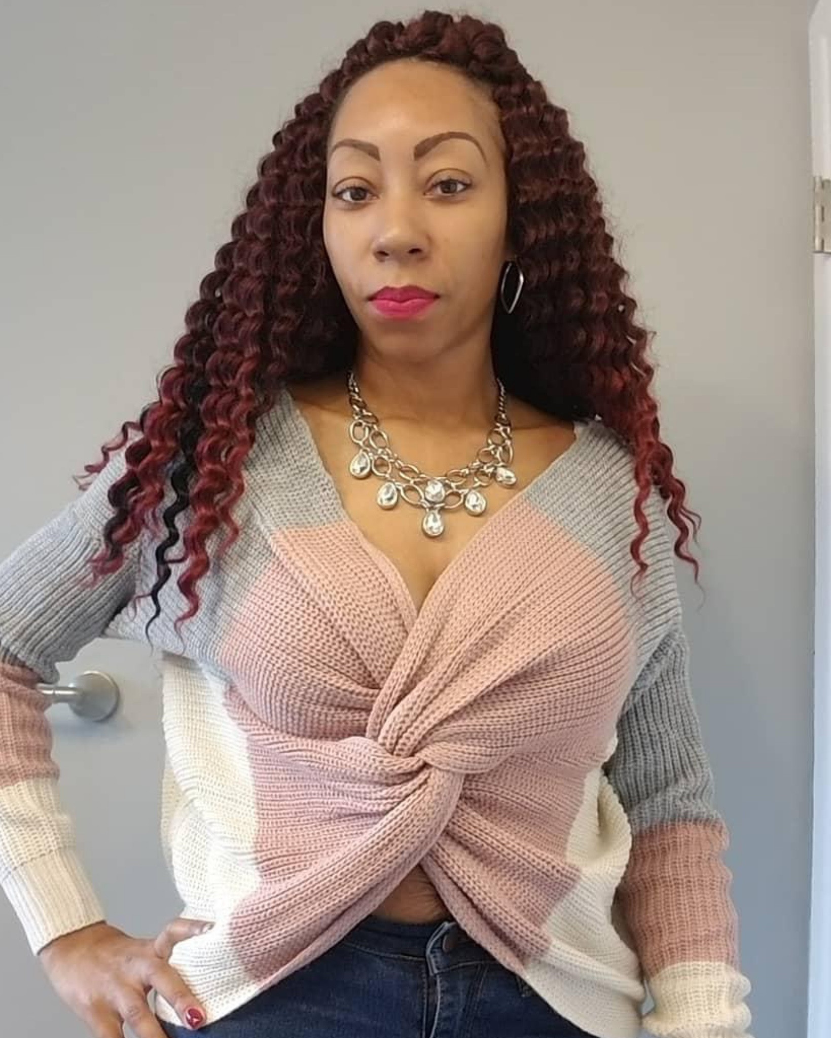 You can get 2 looks out of this sweater. I wore it backwards so that the knot was in the front. 😍

#LTKstyletip #LTKGiftGuide #LTKFind