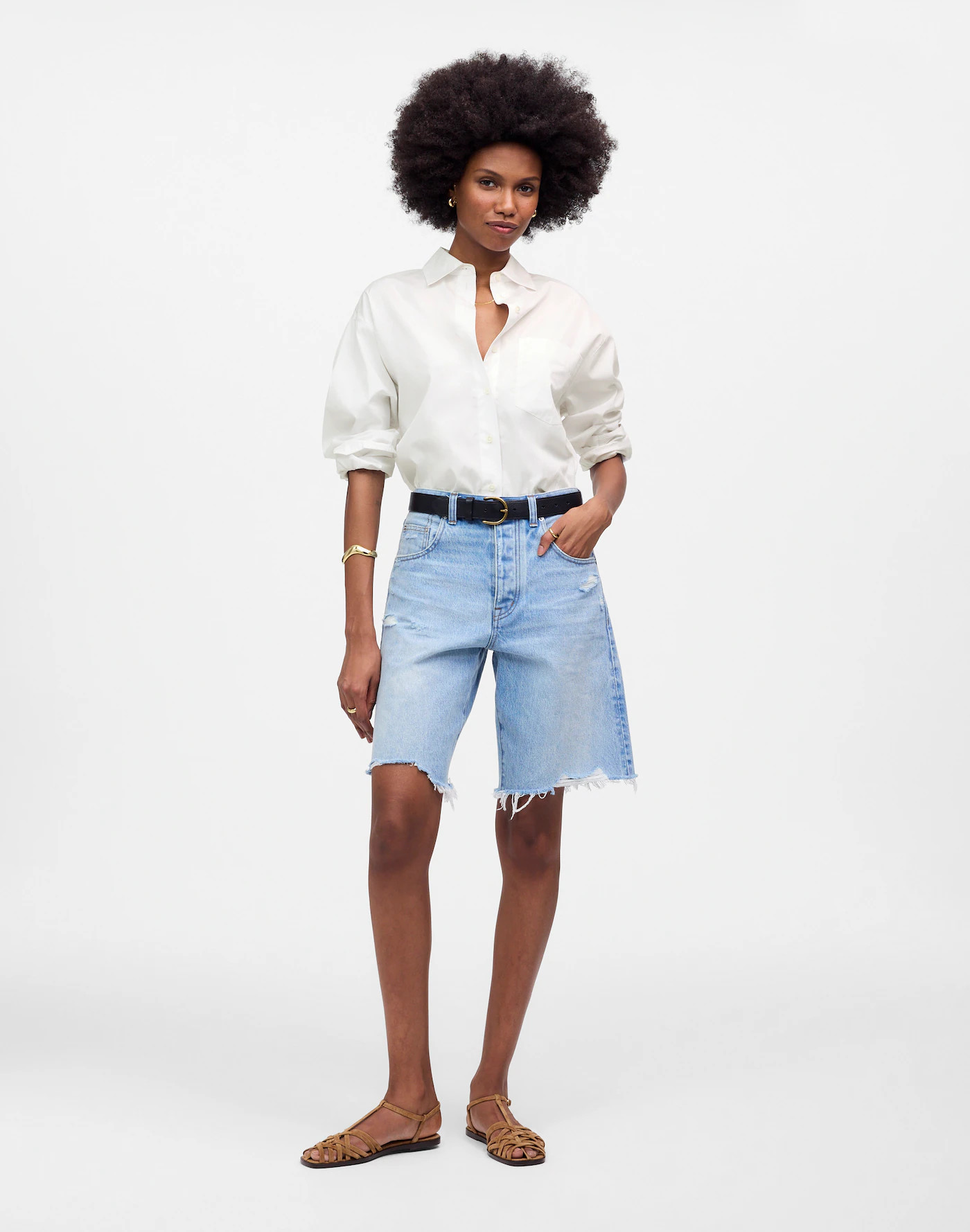 Oversized Button-Up Shirt | Madewell | Madewell