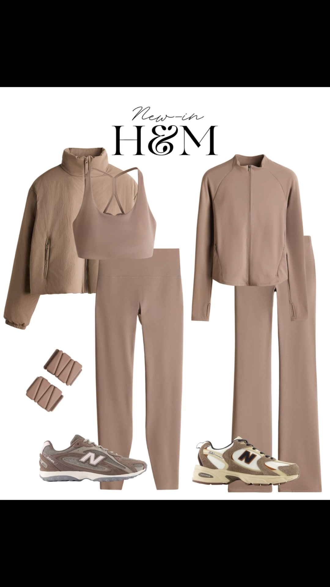 New-in H&M activewear 🤎

Tags: January reset, workout clothes, taupe puffer coat, brown leggings, workout bra, wrist weights, new balance sneakers, flared leggings, Pilates 

#LTKActive #LTKFindsUnder100 #LTKfitnessgoals
