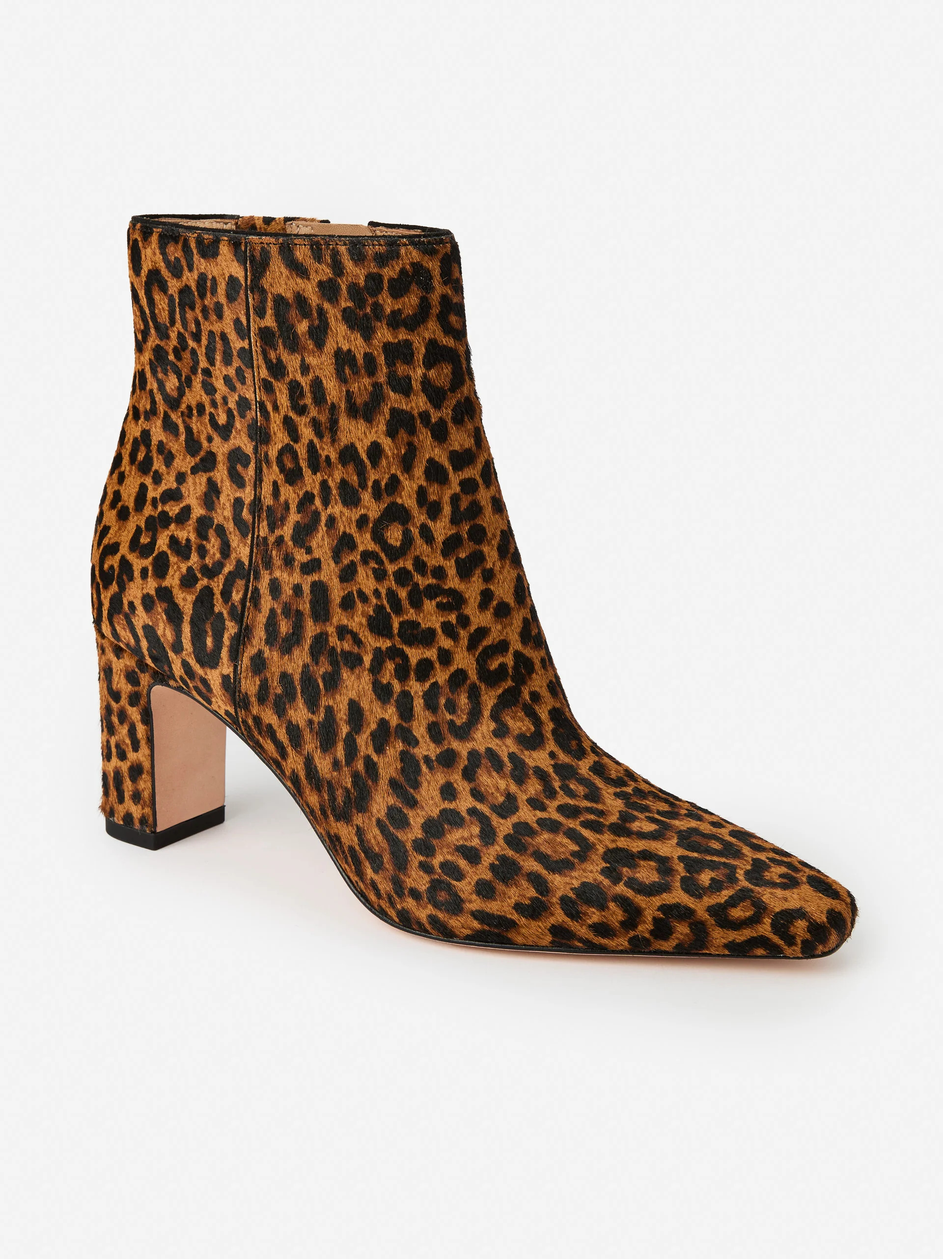Eden Pony Hair Ankle Booties in Leopard | J.McLaughlin